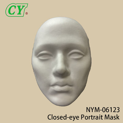 सफेद DIY फुल फेस मास्क पार्टी फेस मास्क पल्प मटेरियल पेंट करने योग्य पेपर मास्क हैलोवीन के लिए